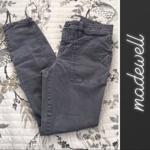 MADEWELL Gray Skinny Ankle Pants